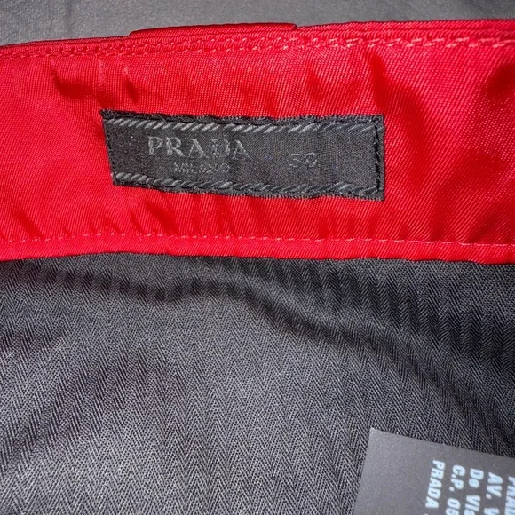 Prada Red Dress Pants with Straight Leg Design - Picture 2 of 5